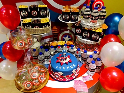 Superhero Dessert Table is great for a superhero themed party