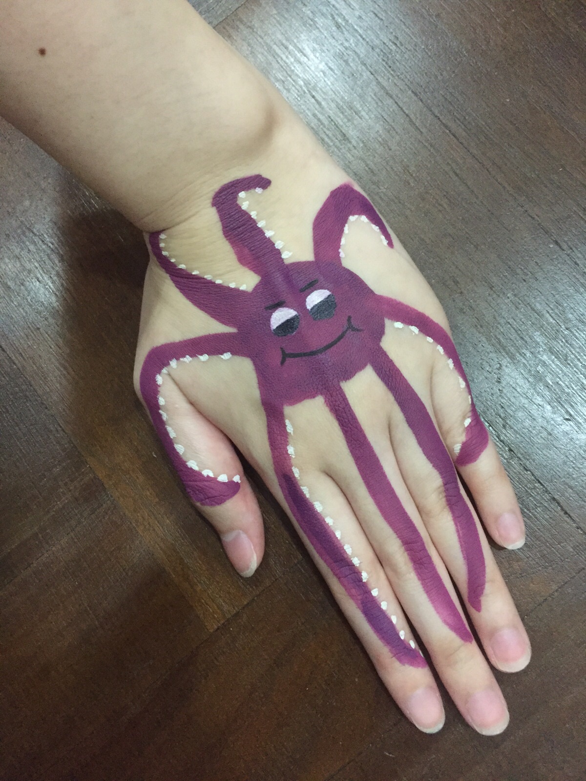 octopus hand painting