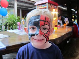 spiderman facepainting