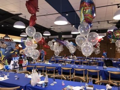 Transparent Balloons and microfoil balloons For Under the Sea Party