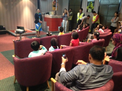 Kids@Work: The staff prepared a skit to teach children about their company