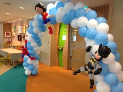 Superhero Balloon Arch
