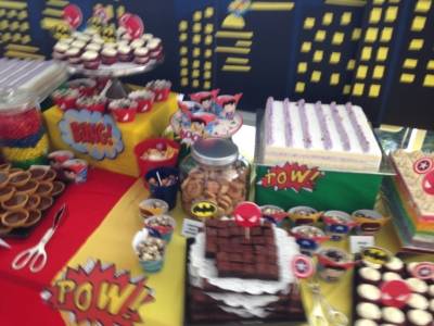 Replenish your energy with a Superhero candy buffet