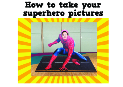 Taking superhero pictures