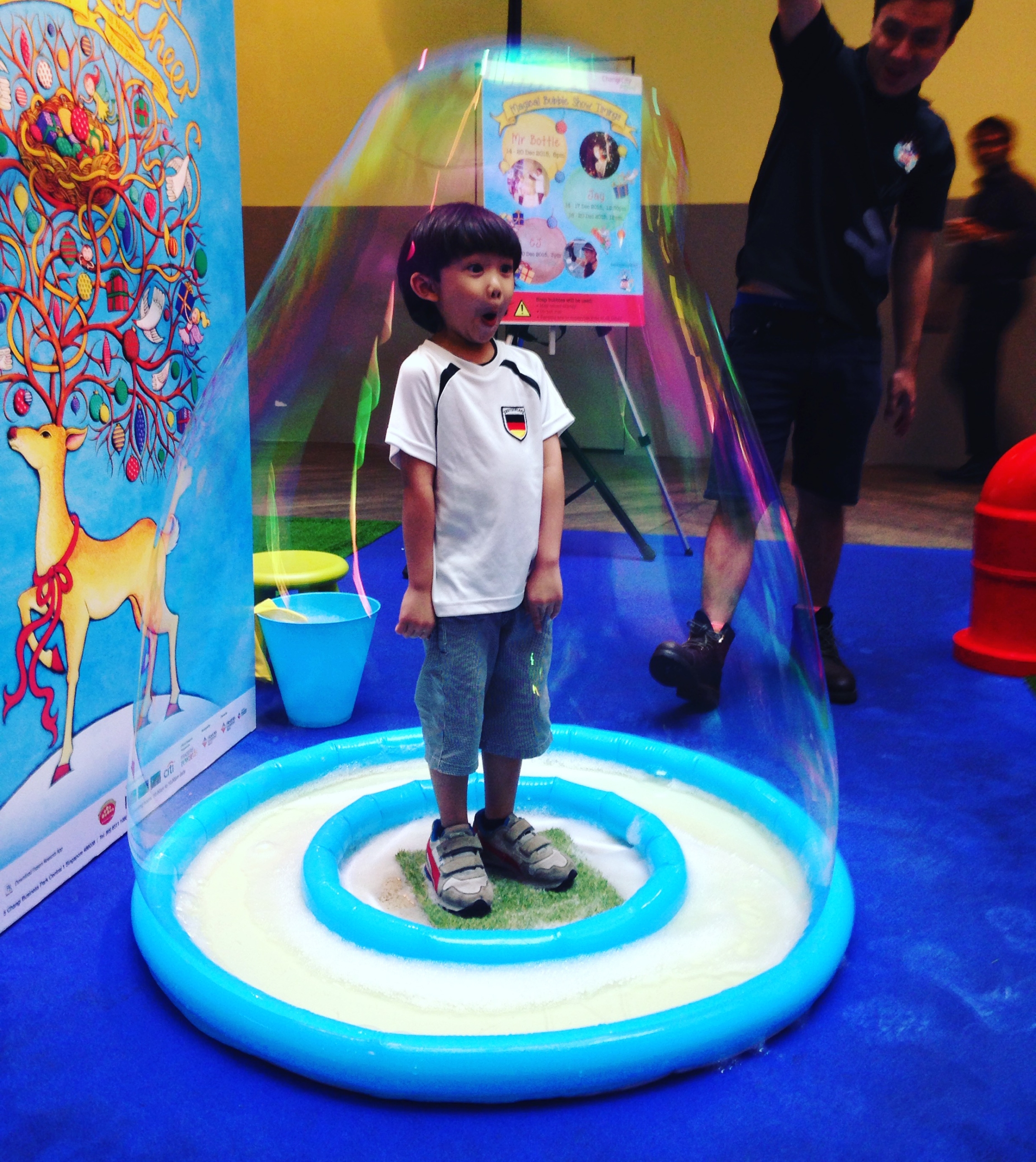 kid in bubble