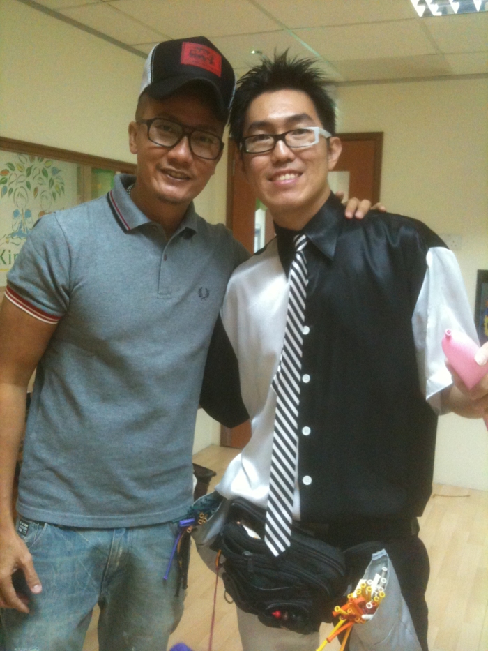Chen Han Wei and Mr Bottle
