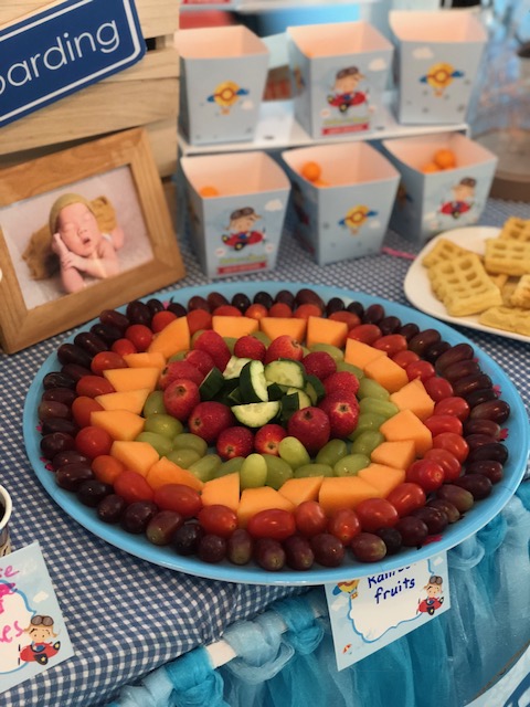 Rainbow fruit platter...