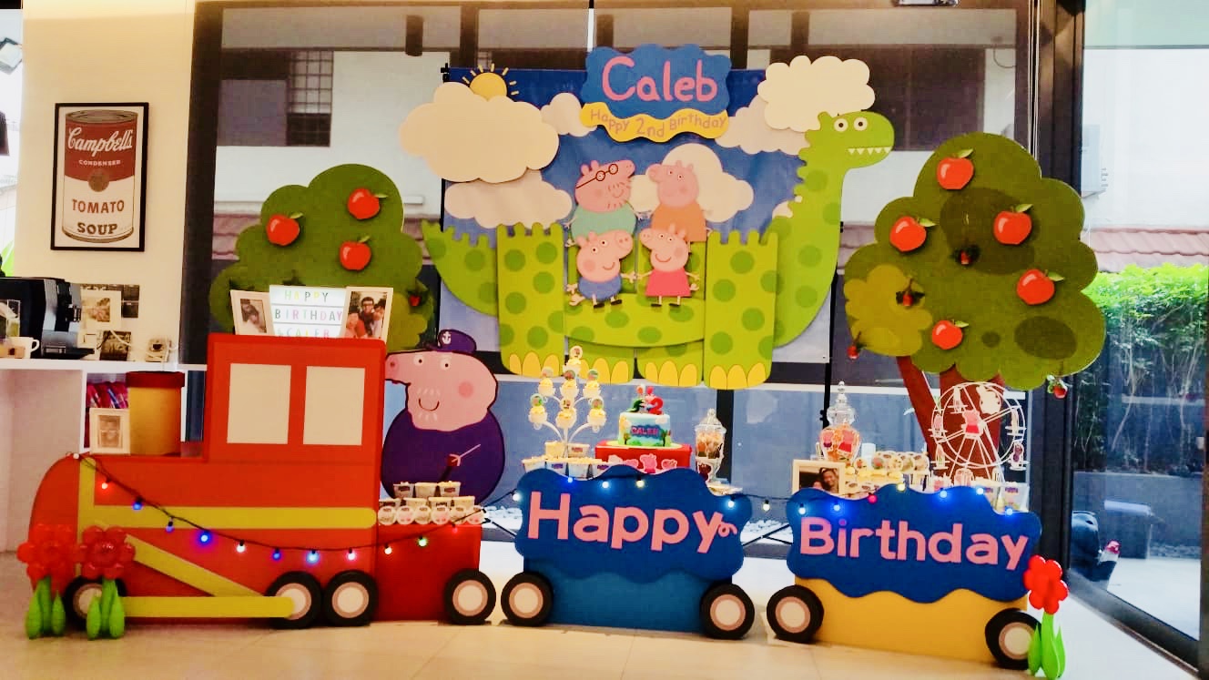 Peppa Pig Train Candy Table
