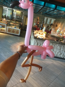 flamingo balloon sculpture
