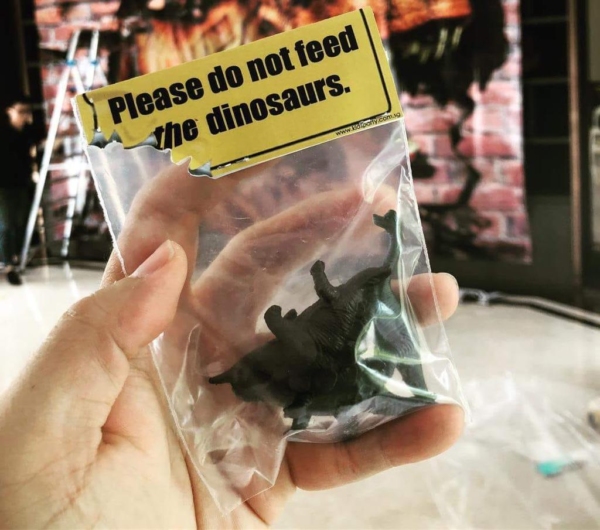 goodie bag dinosaur figurine