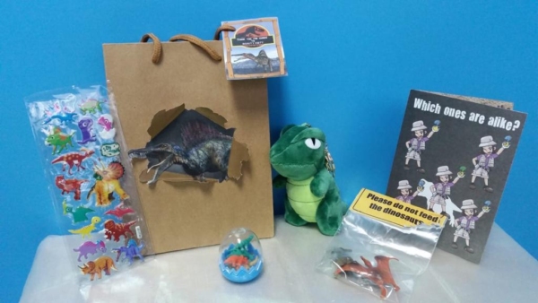 Dinosaur goodie bag items