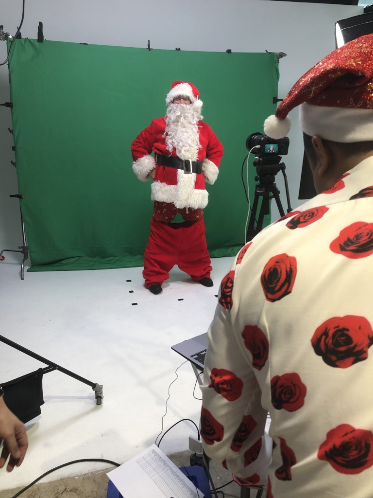Santa claus for virtual event