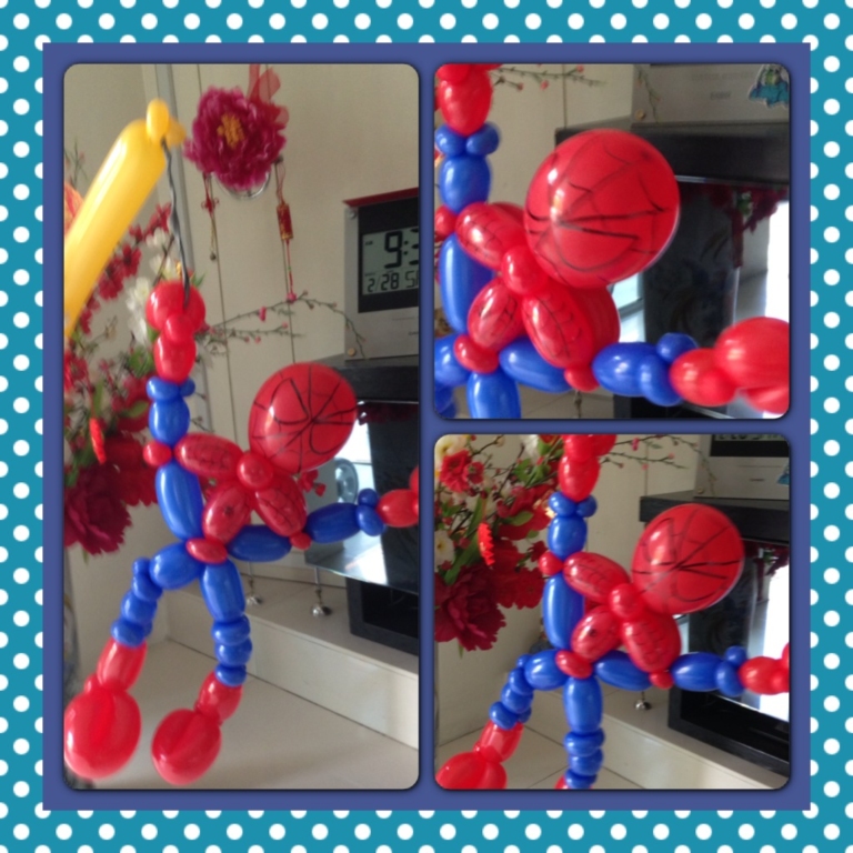 spiderman balloon sculpture