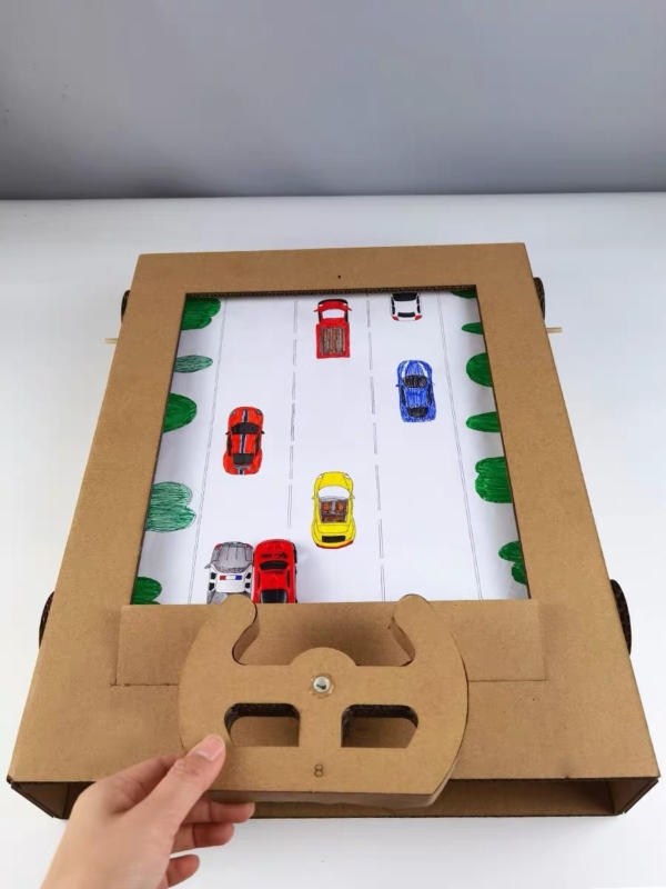 DIY racing game cardboard craft