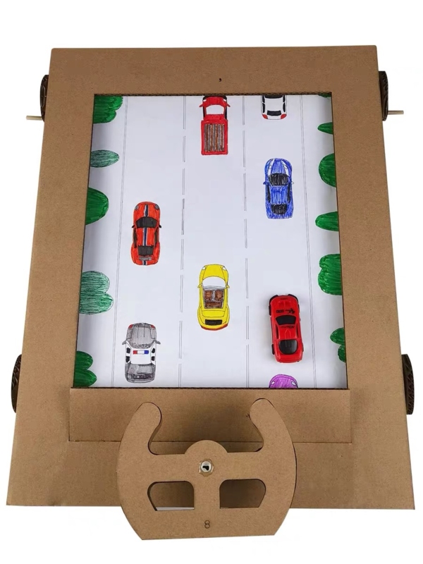 DIY racing car game cardboard craft