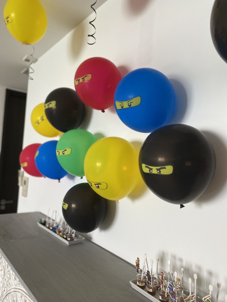 Balloons with ninja eyes