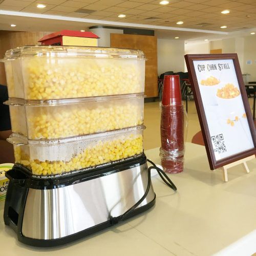 corn cup for live food station