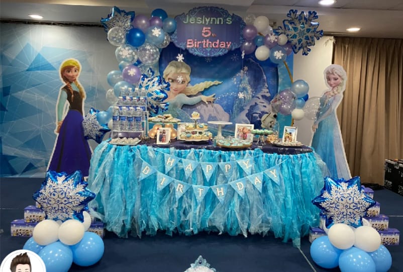 frozen themed party decorations