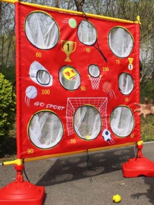 sport themed throw a ball carnival game