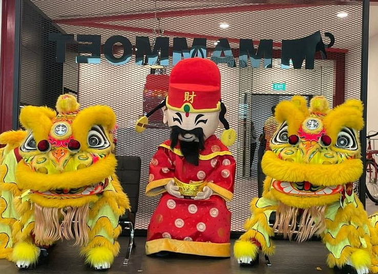 chinese new year lion dance