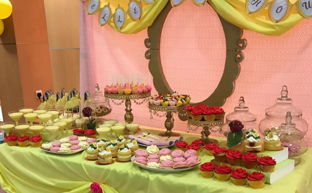 princess tea party birthday table