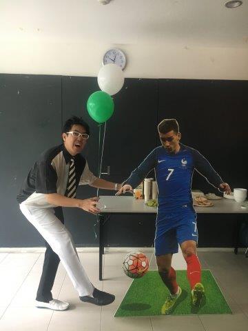 standee for sports-themed party for adults